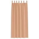  Gardiner med gardiner 2 pcs Lysebrun Polyester