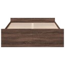  Sengeramme med skuffer sonoma eik 120x200 cm konstruert tre 8721102619595
