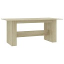  Spisebord sonoma eik 180x90x76 cm sponplate 8719883738680