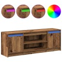  TV skap Brun 139.5 x 34 x 50 cm Konstruert tre