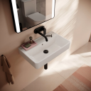 Hansgrohe Xanuia Q Vegghengt Servant 60x37 cm u/bl.hull m/ol Hvit m/SC