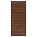 vidaXL Skoskap brun eik 63x24x147 cm konstruert tre