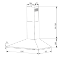 JGNordic SJ 2001-60 HV Vegghengt ventilator hvit 60 cm