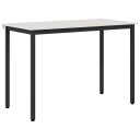 vidaXL Spisebord Hvit 110 x 55 x 75 cm Massiv furu