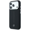 Mercedes skinnetui med halvomslag i Iconic Line med MagSafe for iPhone 17 Pro – svart