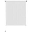 vidaXL Utendørs rullegardin 125 (B) x 140 (H) cm hvit