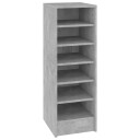 vidaXL Skoskap betonggr? 31,5x35x90 cm sponplate