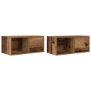 TV benker 2 stk gammelt tre 60x31x25,5 cm konstruert tre