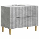  Nattbordskap Betonggrå 62 x 34,5 x 48 cm Konstruert tre
