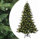vidaXL Kunstig sammensatt juletre 150 cm 150 LED-lys Varmhvit