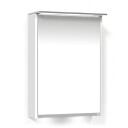 Macro Design Heart Speilskap Rampe-belysning Hvit eik / 45cm Venstre Hengslet