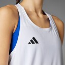 Adidas Adizero Essentials Running Singlet Dame White L