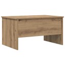 vidaXL Kaffebord artisan eik 80 x 50,5 x 42,5 cm Konstruert tre