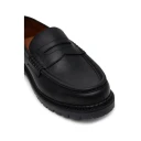 Polo Ralph Lauren Jett Lug Sole Leather Penny Loafer Black 43