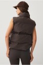 Ellos STUDIO   Vest Rubber Coated Puffer Vest   Brun