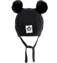 Mini Rodini Lue Strikk Svart Mini Rodini 44 46 cm Lue
