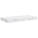  Vegghylle Veggmontert Hvit marmor 50 x 23 x 4 cm Konstruert tre