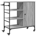  Kjøkkentralle grå sonoma 87,5x38,5x84,5 cm konstruert tre 842389