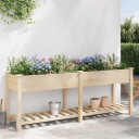 Hagekasse med Gitter 203x53x76 cm Solid Furu