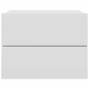 vidaXL Nattbord hvit 40x30x30 cm sponplate