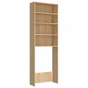  Vaskemaskinskap sonoma eik 64x24x190 cm