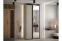 Norrebon Garderobe med Speil 100x235 cm - Beige