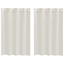  Gardiner med gardiner 2 pcs Krem Polyester