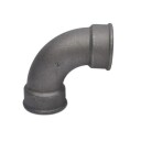 Sort bøyning muffe/muffe 1/2" kort