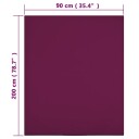 vidaXL Jerseylaken vinrød 90x200 cm bomull