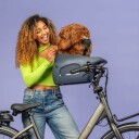 Kvisp Sykkelkurv Til Hund Med Sele Grå M 