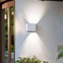 Lindby Dara Round LED Smart Utendørs Vegglampe Hvit