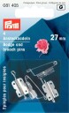 Brosjefeste 4 stk x 27 mm