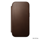 Nomad Skinn Folio Deksel til iPhone 18 Pro Max og 17 Pro Max - Brun med MagSafe
