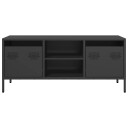 TV-benk svart 101,5x39x43,5 cm kaldvalset stål 8721102930553