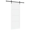 vidaXL Skyvedør med Beslagsett Hvit 93x232 cm Solid Furutre