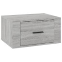 vidaXL Veggmontert nattbord sonoma oak 50x36x25 cm