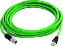 Telegärtner 100017240 Cat6a U/UTP M12 RJ45 patchkabel blå 2 m