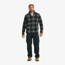 RevolutionRace Herre > Overdeler > Fleece & midlayers Moss Graphic Pile Fleece Jacket Herre Black/Anthracite Størrelse:2XL