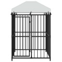 Vidaxl Utendørs Hundegård Med Tak 120X120X150 cm
